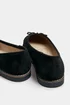 Yours Black Faux Suede Ballet Pump In Extra Wide EEE Fit - 6 Extra Wide Image 4