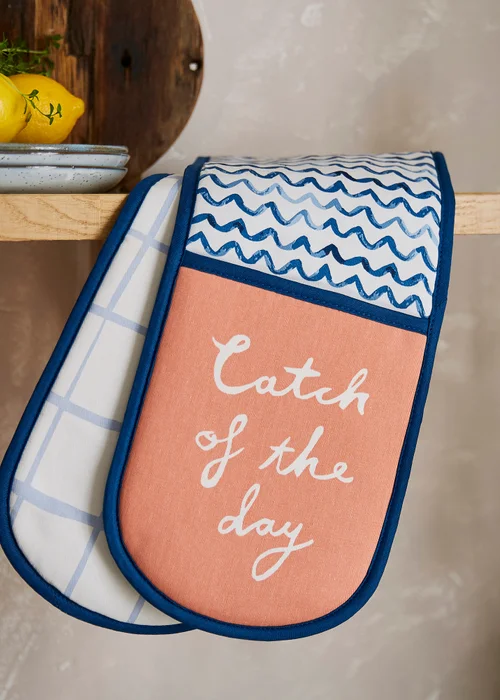 Ulster Weavers Catch of the Day Multi Colour Double Oven Glove - One Size Image 2