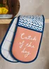 Ulster Weavers Catch of the Day Multi Colour Double Oven Glove - One Size Image 2