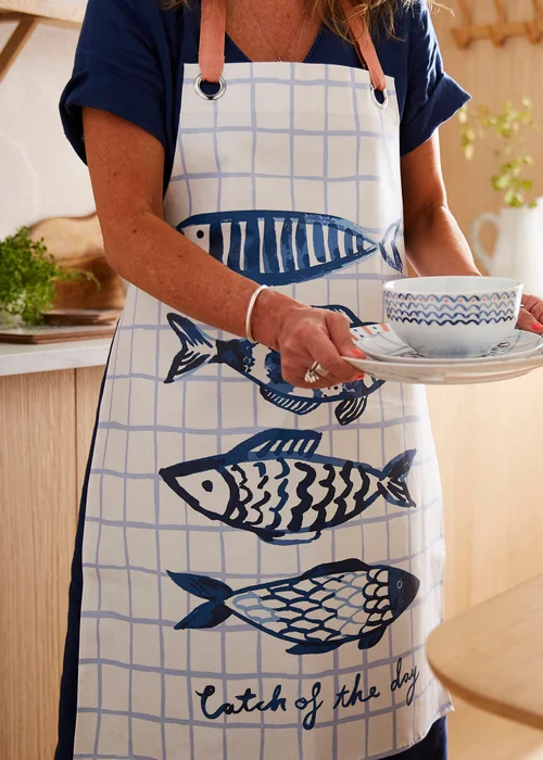 Ulster Weavers Catch of the Day Multi Colour Apron - PVC/Oilcloth - One Size Image 2