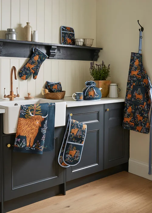 Ulster Weavers Connie the Cow Navy Tea Towel - Cotton - One Size Image 3