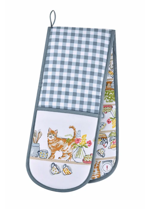 Ulster Weavers Pantry Cats Multi Colour Double Oven Glove - One Size Image 1