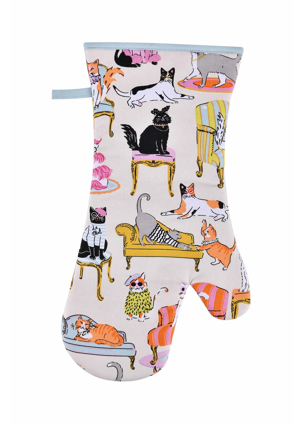 Ulster Weavers Cool Cats Multi Colour Gauntlet Oven Glove - One Size Image 1
