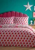 furn. Glasshearts Printed Pink Duvet Cover Set - Single Image 2