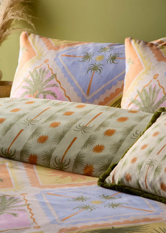 furn. Tropicala Printed Multicoloured Duvet Cover Set