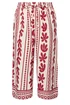 Yours Curve Red Aztec Leaf Midaxi Culottes - 26-28 Image 5
