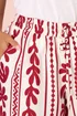 Yours Curve Red Aztec Leaf Midaxi Culottes - 26-28 Image 4