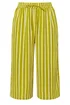 Yours Curve Lime Green Stripe Midaxi Culottes - 26-28 Image 5
