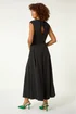 Roman Black Fit & Flare Maxi Dress - 20 Image 4