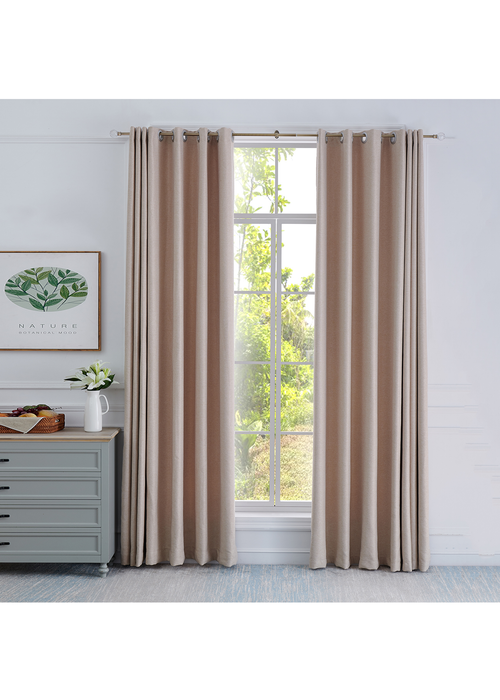 Little Black Book Antique Brass Extendable PS Faceted Ball Curtain Pole - 70-120cm Image 2