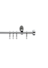 Little Black Book Stainless Steel Extendable Stud Curtain Pole - 110-300cm Image 1