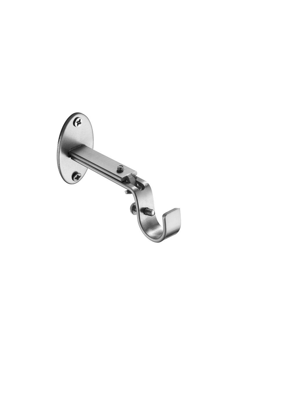 Little Black Book Stainless Steel Extendable Stud Curtain Pole - 110-300cm Image 5