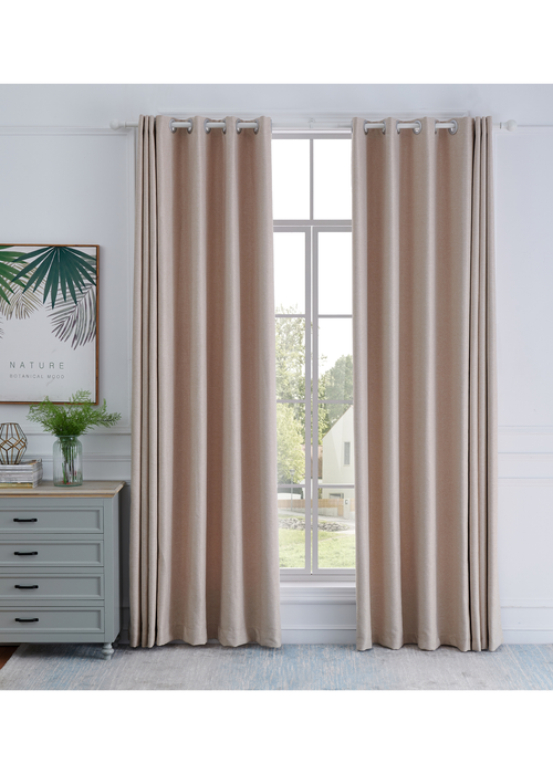 Little Black Book Matt White Extendable Ball Eyelet Curtain Pole - 70-120cm Image 2