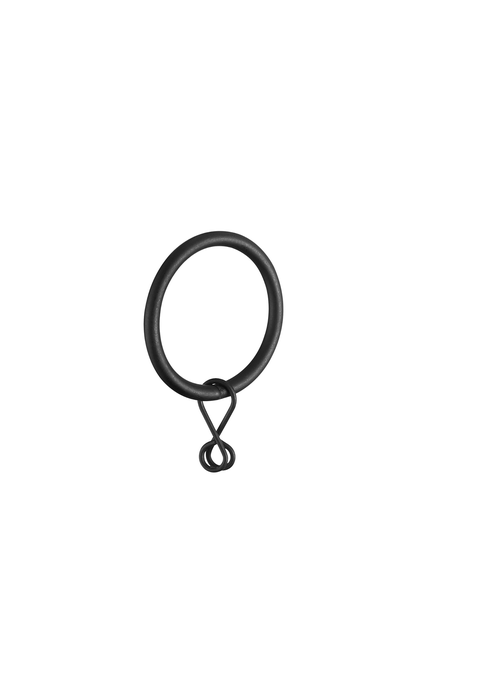 Little Black Book Matt Black Extendable Ball Curtain Pole - 70-120cm Image 4