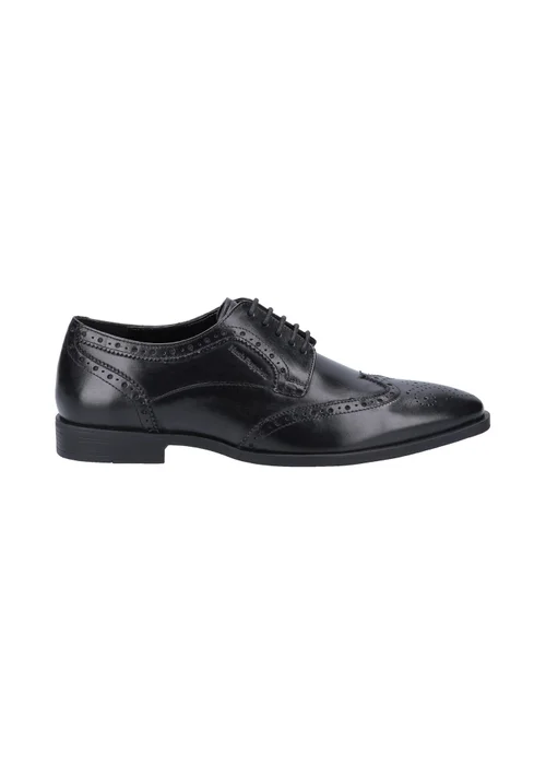 Hush Puppies Black Elliot Brogue Shoe - Size 12 Image 1