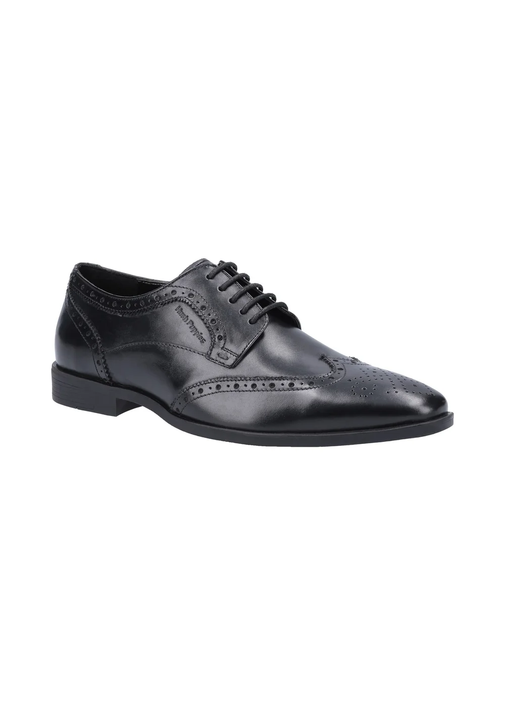 Hush Puppies Black Elliot Brogue Shoe - Size 12 Image 2
