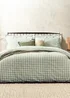 Yard Barton Gingham Check Forest Duvet Cover Set - Single Image 1