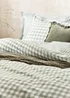 Yard Barton Gingham Check Forest Duvet Cover Set - Single Image 2