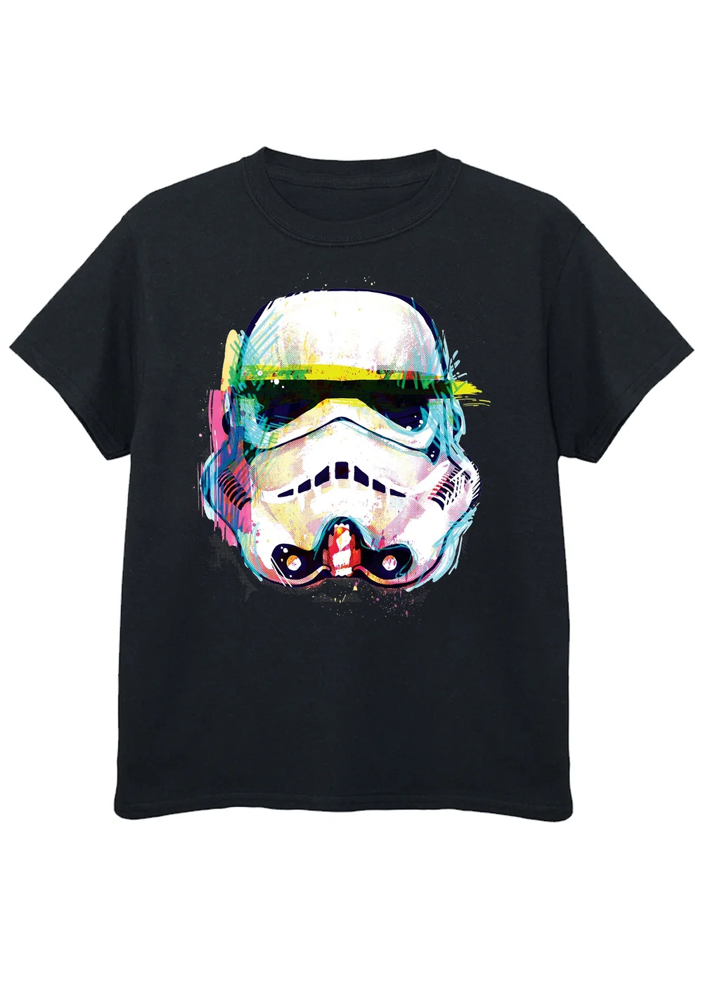 Star Wars Stormtrooper Command Art Boys Black Graphic T-Shirt (3-13 Years) - 9-11 Yrs Image 1