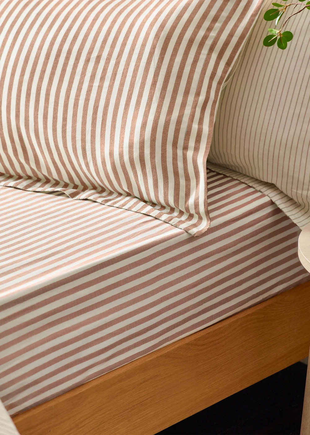 Yard Hebden Melange Stripe Pecan Pillowcase - HU1 Image 2