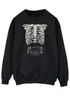 Spiral Galaxy Supernatural Skeleton Hunter Women's Black Graphic Sweatshirt - Small Image 1
