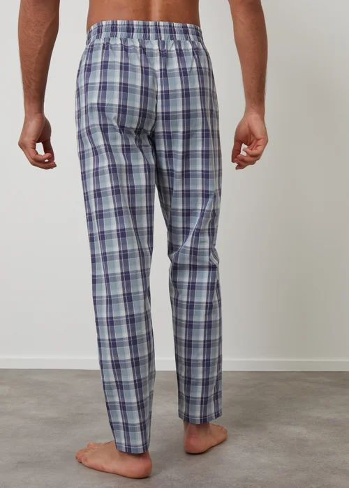 Threadbare Blue 2-Pack Cotton Poplin Check Lounge Pants - Extra Large Image 3