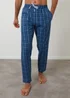 Threadbare Blue 2-Pack Cotton Poplin Check Lounge Pants - Extra Large Image 4