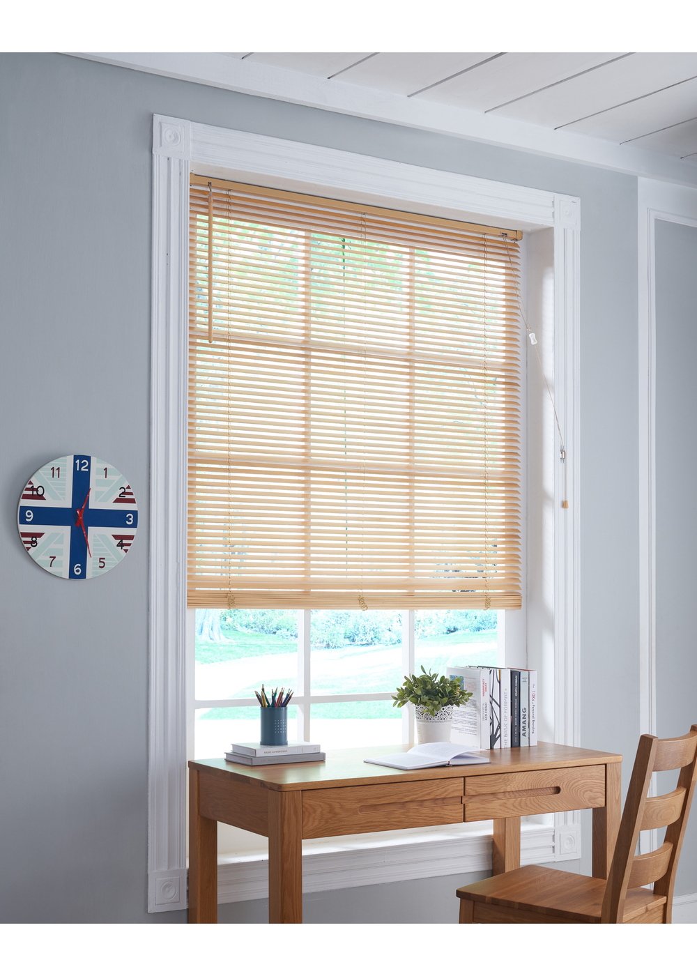 Little Black Book Natural FSC Wood Venetian (25mm) - 60x130cm Image 2