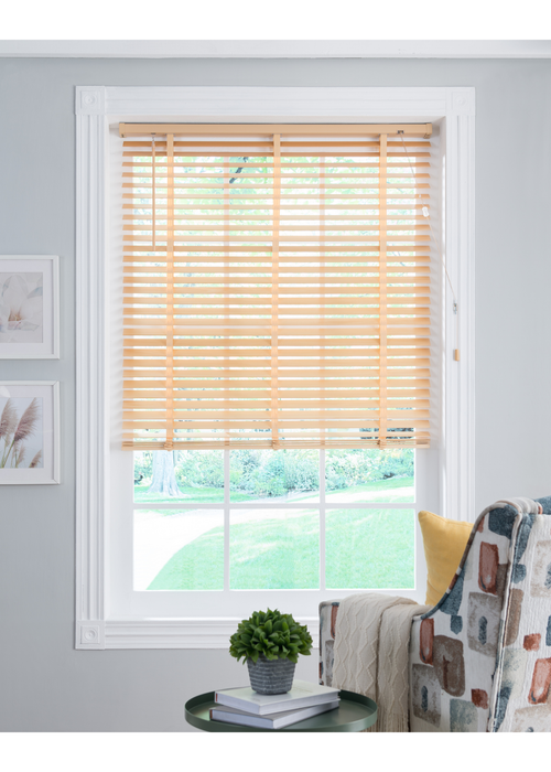 Little Black Book Natural FSC Wood Venetian(50mm) - 60x130cm Image 3