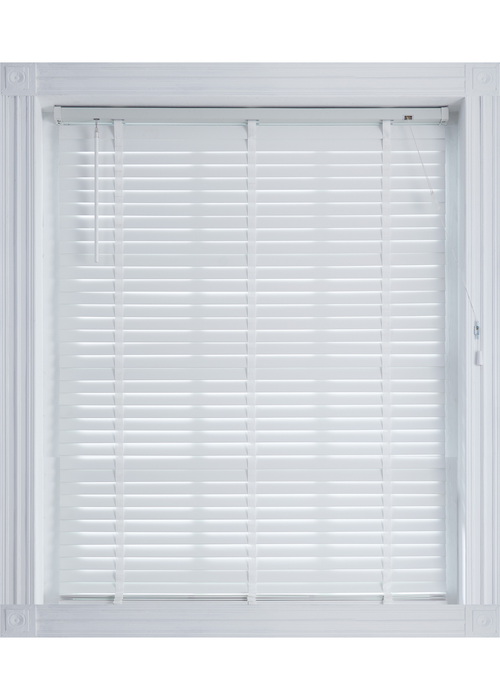 Little Black Book White FSC Wood Venetian (50mm) - 85x130cm Image 1