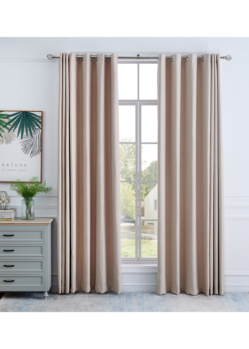 Little Black Book Stainless Steel Extendable Caged Ball Curtain Pole - 70-120cm Image 2