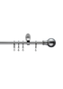 Little Black Book Stainless Steel Extendable Ball Curtain Pole - 70-120cm Image 1