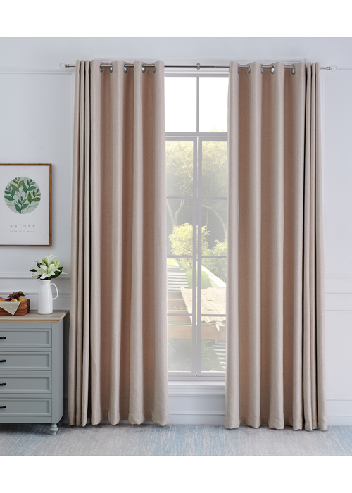 Little Black Book Stainless Steel Extendable PS Faceted Ball Curtain Pole - 70-120cm Image 2