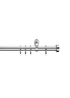Little Black Book Stainless Steel Extendable Stud Curtain Pole - 110-300cm Image 1