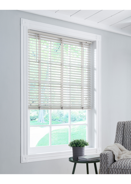 Little Black Book Warm Grey FSC Wood Venetian(50mm) - 60x130cm Image 2