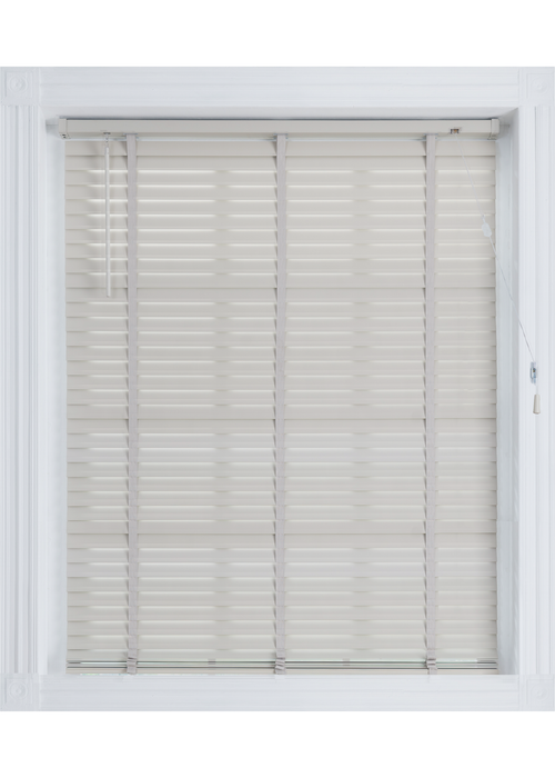 Little Black Book Warm Grey FSC Wood Venetian(50mm) - 60x130cm Image 1