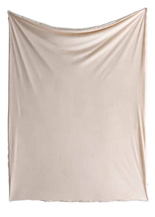 Appletree Cosy Diamond Brushed Natural Throw - One Size Image 3