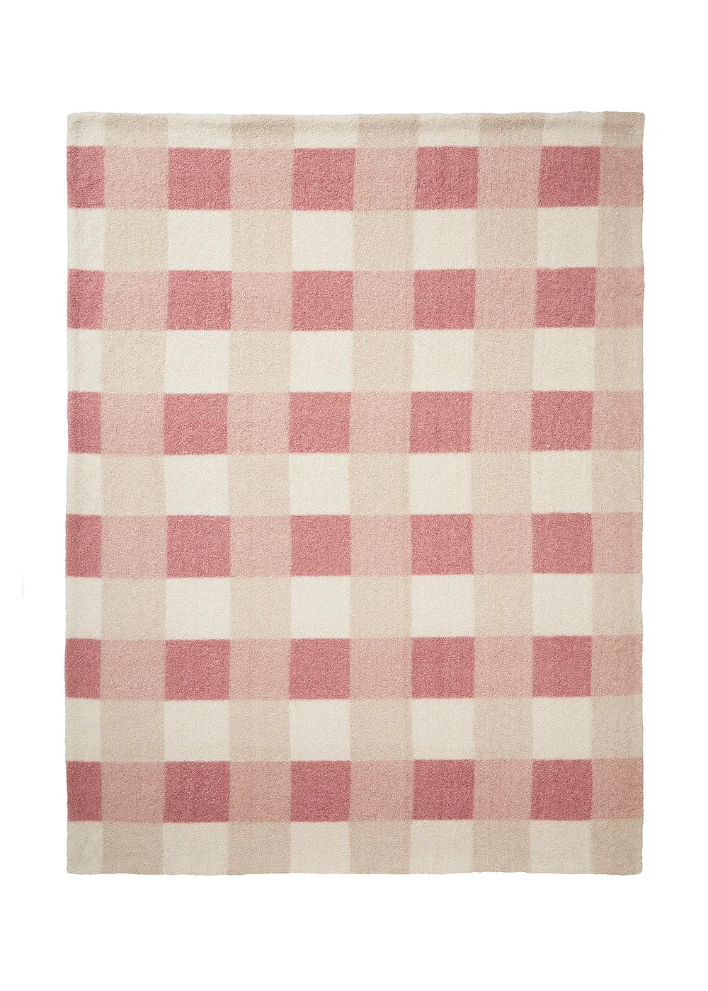 Appletree Ashford Check Reversible Natural Throw - One Size Image 2