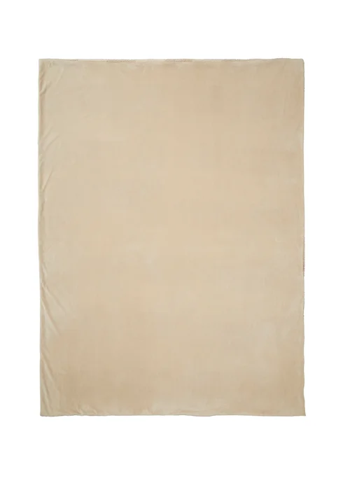 Appletree Ashford Check Reversible Natural Throw - One Size Image 3