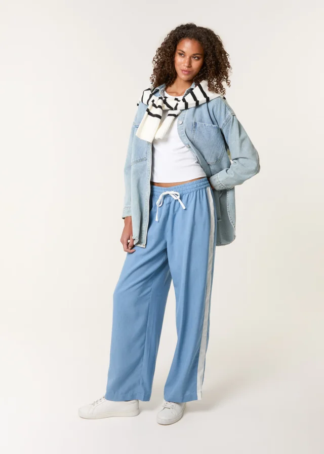 Blue Vanilla Blue Side Stripe Trouser