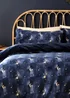 Fusion Cosmic Star Reversible Fleece Navy Duvet Cover Set - Super king Image 2
