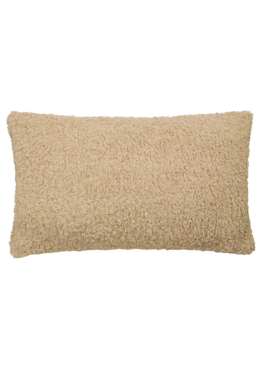 Fusion Cuddle up Cushion Fleece Natural Rectangular Filled Cushion - 30 x 50cm Image 3