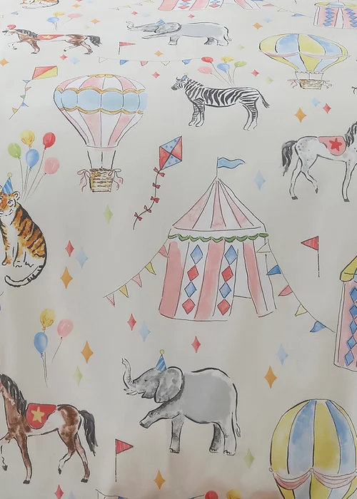 Bedlam Circus Time Digitally Printed Multi Colour Duvet Cover Set - Single Image 3
