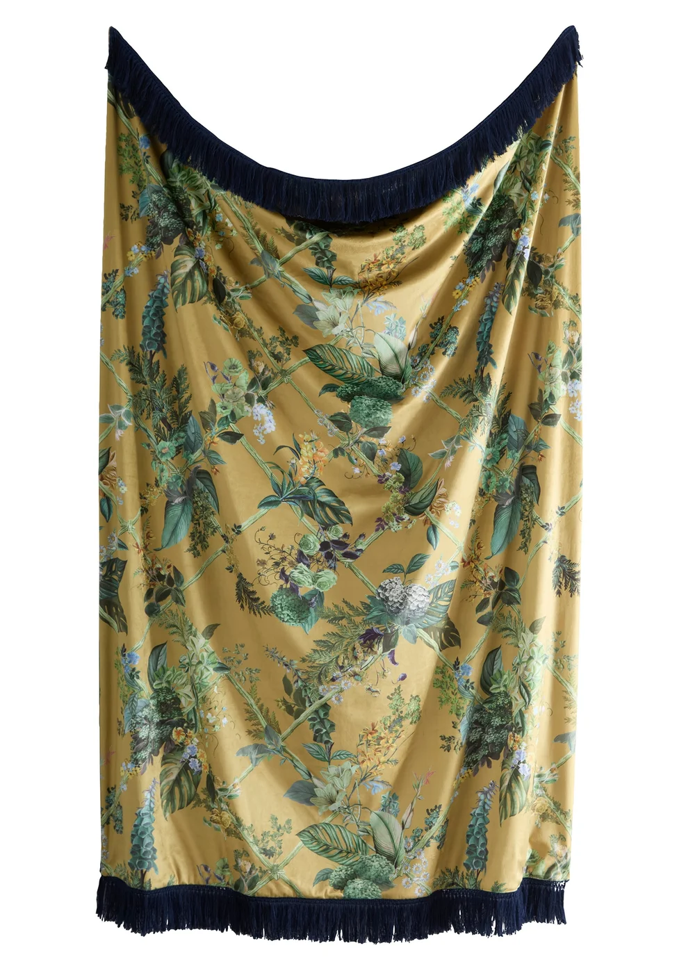 Laurence Llewelyn-Bowen Cotswold Fantasia Velvet Gold Throw - 130 x 180cm Image 2