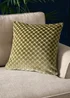 Soiree Velvet Spot Velvet Green Filled Cushion - 43W X 43D Image 1