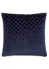 Soiree Velvet Spot Velvet Navy Filled Cushion - 43W X 43D Image 2