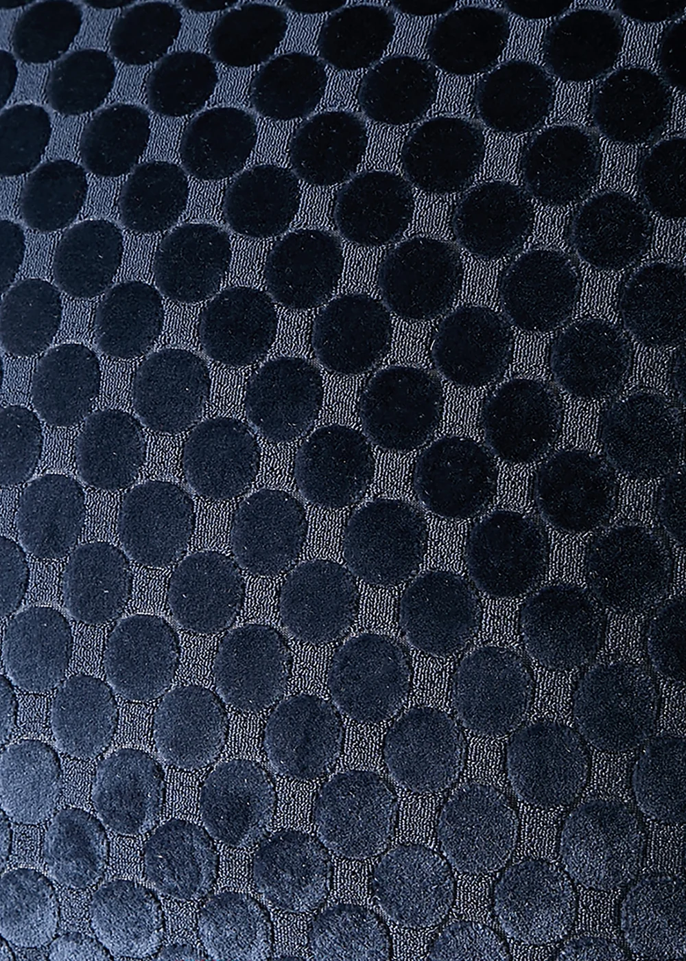 Soiree Velvet Spot Velvet Navy Filled Cushion - 43W X 43D Image 3