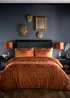 Laurence Llewelyn-Bowen Firenza Velvet Spice Duvet Cover Set - Double Image 1