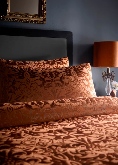 Laurence Llewelyn-Bowen Firenza Velvet Spice Duvet Cover Set - Double Image 2