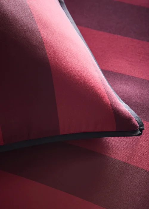 Laurence Llewelyn-Bowen Festivo Circus Stripe Red Duvet Cover Set - Double Image 3